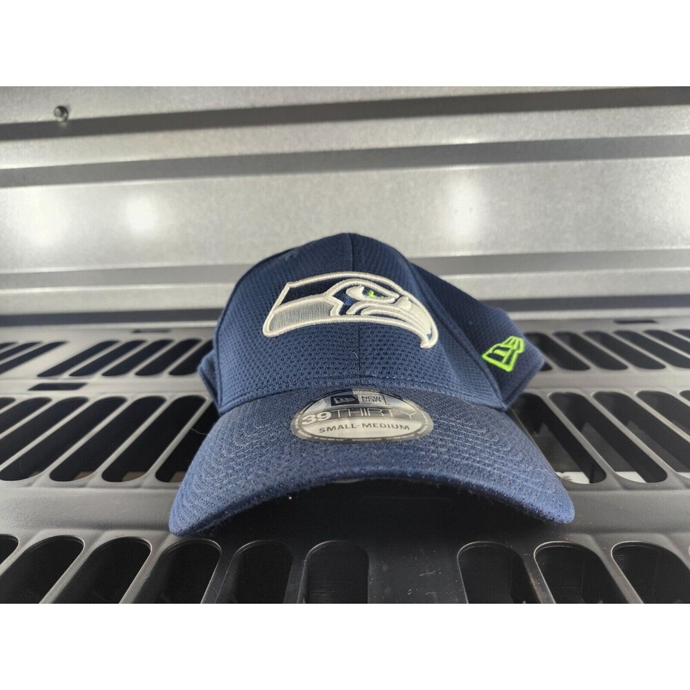 Seattle Seahawks Hat Cap New Era Size SM_MD 39Fifty Heritage Fitted NFL Blue